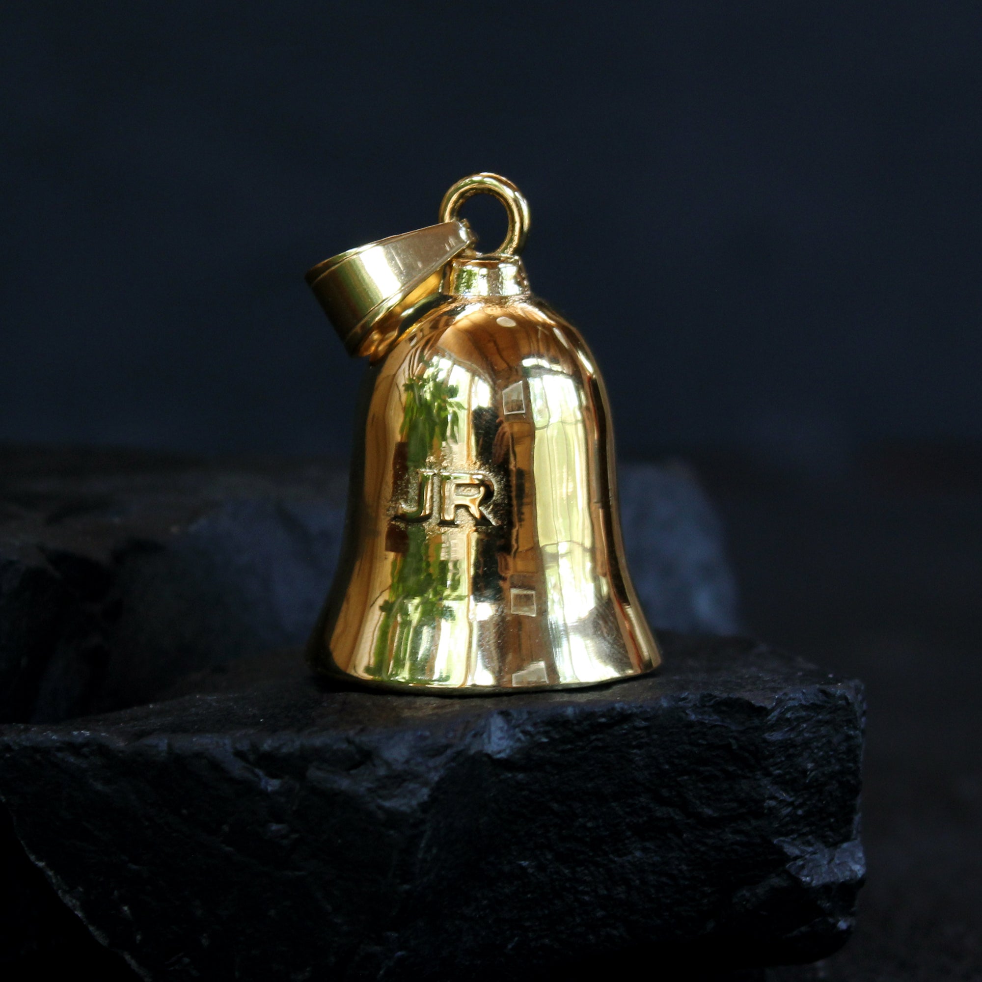 Skull Flag Ride Bell - Gold