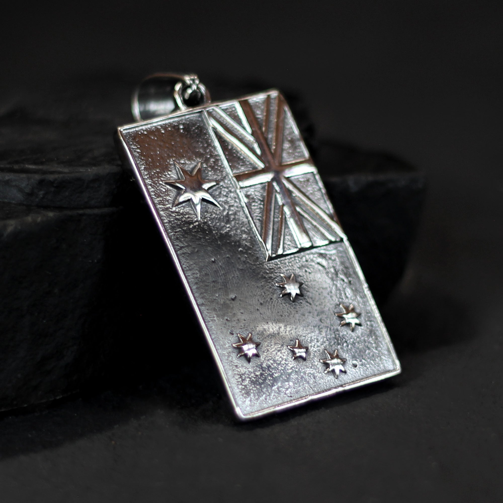 Aussie Flag Pendant - Silver (100% off)