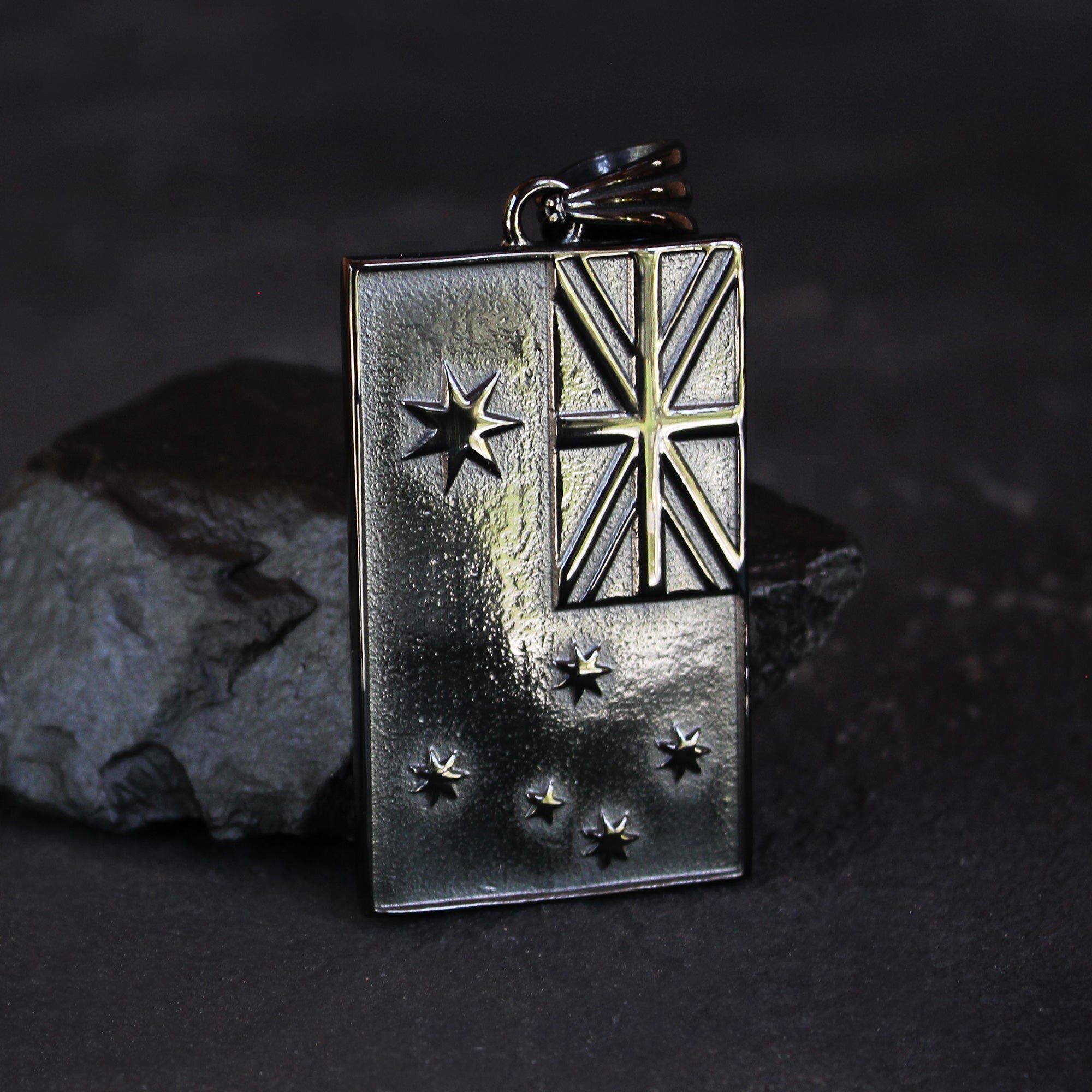 Aussie Flag Pendant - Black (100% off)
