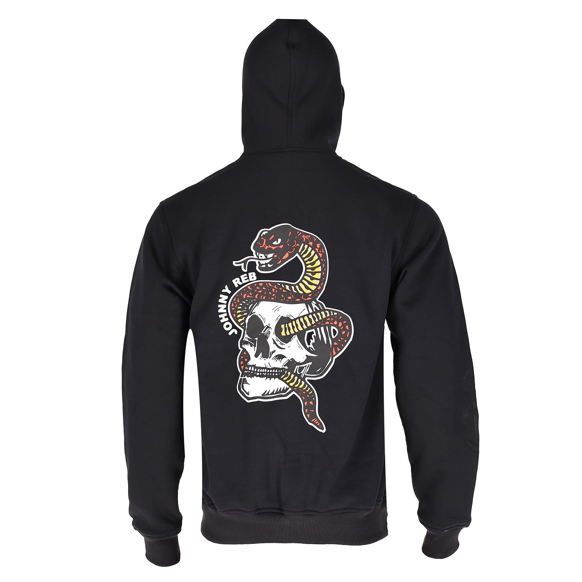Snake & Skull Full-Zip Hoodie - Red