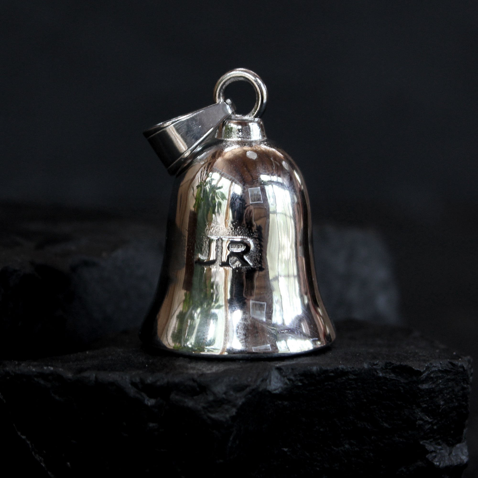 Skull Flag Ride Bell - Silver