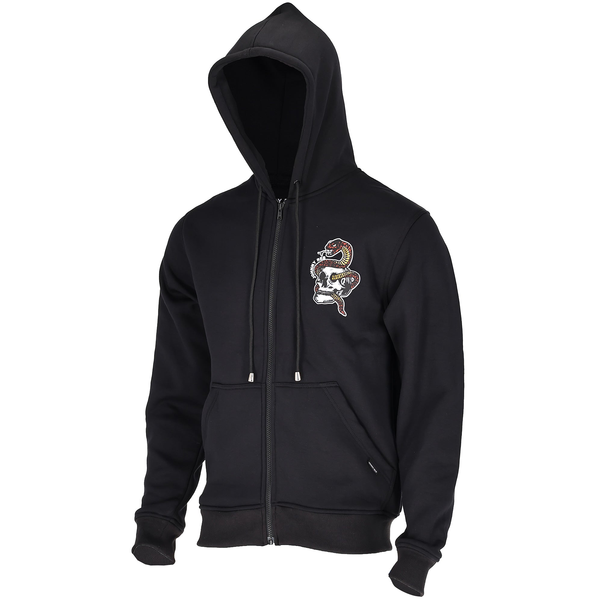 Snake & Skull Full-Zip Hoodie - Red