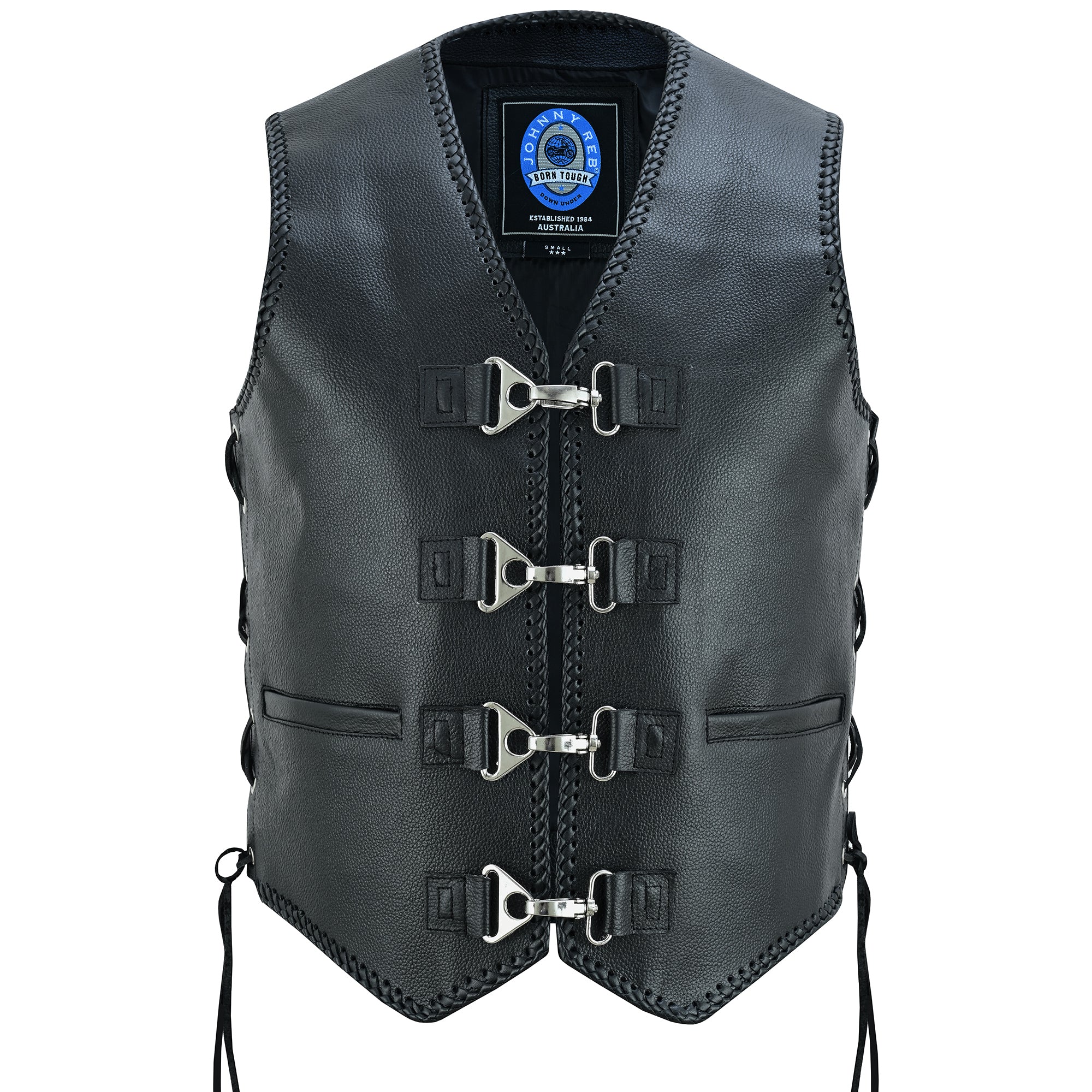 Johnny Reb Men's Bullar Leather Vest