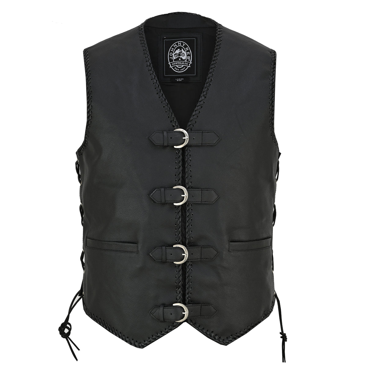 Johnny Reb Snowy Leather Vest