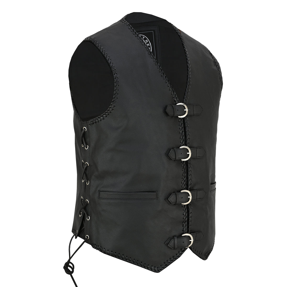 Johnny Reb Snowy Leather Vest